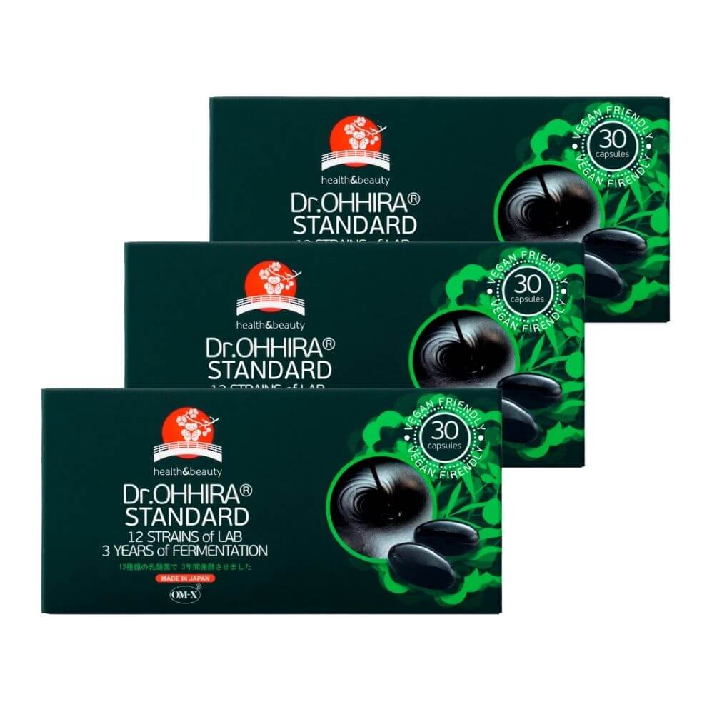 Dr.OHHIRA® STANDARD 3-AASTANE RETSEPT 12 SORDI ELUSBAKTERITEGA, 3 x 30 kapslit